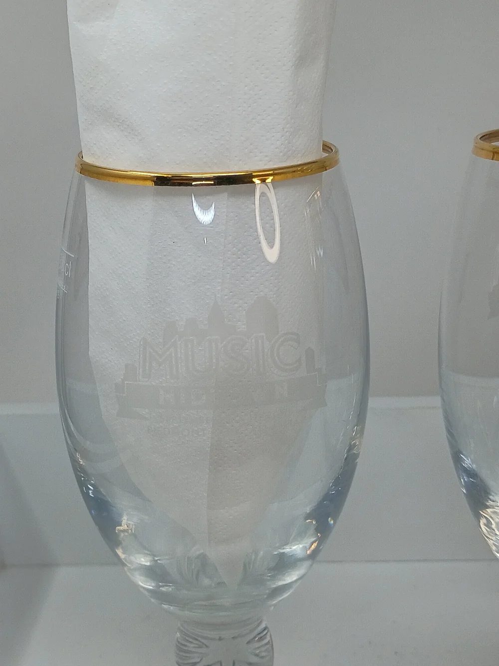 Stella Artois Gold-Rim Beer Goblet - Clear Glass (Set of 2)